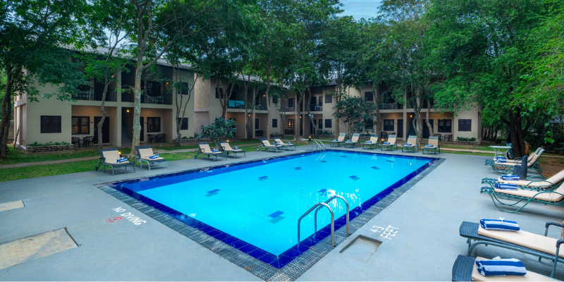 Second swimming pool at Kassapa Lions Rock, Sigiriya